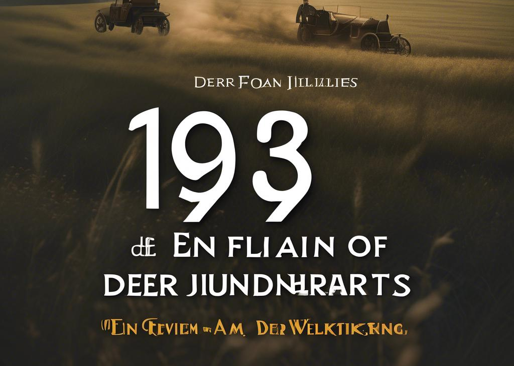 1913: Der Sommer des Jahrhunderts von Florian Illies – Ein Jahr am Vorabend des Ersten Weltkriegs